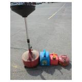 Fuel Cans and Oil Drain Pan