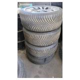 4 Michelin Tires With Rims