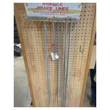 Hydraulic Brake Lines on Metal Display Rack