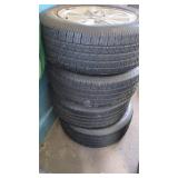 Four BFGoodrich Tires with Rims