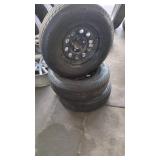 3 Trailer Tires with Rims