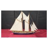 WOODEN MODEL OF BLUENOSE SCHOONER