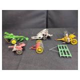 ASSORTED FARM TOYS & IMPLEMENTS