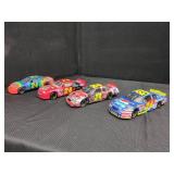 FOUR DIE-CAST NASCAR MODEL CARS