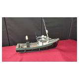 MODEL WOODEN FISHING BOAT, 22.5" X 17"
