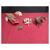 CAST IRON COCA-COLA WAGON SET