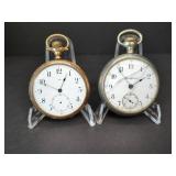 TWO GOLD AND SILVER POCKET WATCHES
