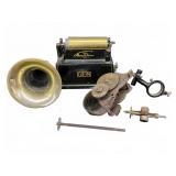 EDISON GEM PHONOGRAPH WITH PARTS