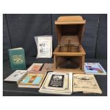 EDISON PHONOGRAPH WITH EPHEMERA LOT