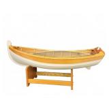 HANDCRAFTED WOODEN BOAT MODEL WOOD-N-STUFF