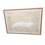 NOAA LAKE ONTARIO CHART 14800 FRAMED
