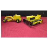 TONKA METAL GRADER AND BULLDOZER SET