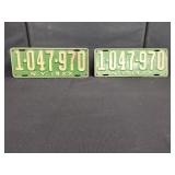 PAIR 1922 N.Y. LICENSE PLATES 1-047-970