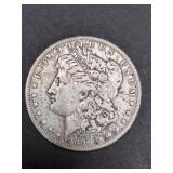 1890 0 MORGAN SILVER DOLLAR COIN