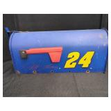 METAL NASCAR MAILBOX WITH NUMBER 24