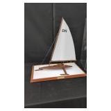 ICE YACHT MODEL IN DISPLAY CASE