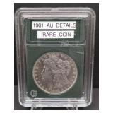 1901 MORGAN DOLLAR AU DETAILS