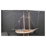 WOODEN SHIP MODEL, 