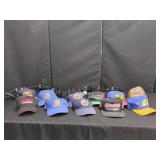 NASCAR RACING CAPS AND HAT HOLDER LOT