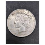 1928 SILVER PEACE DOLLAR COIN