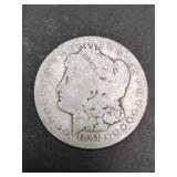 1891 MORGAN SILVER DOLLAR COIN