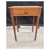 SOLID WOOD SIDE TABLE WITH DRAWER