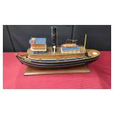 WOODEN MODEL TUGBOAT 