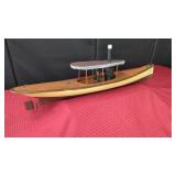 WOODEN MODEL STEAM LAUNCH BOAT