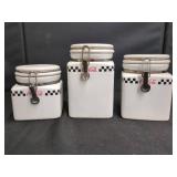 COCA-COLA CERAMIC CANISTER SET OF 3