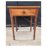 SINGLE DRAWER WOOD SIDE TABLE 21X17X28 IN