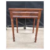 WOOD SIDE TABLE WITH DRAWER 17X21 IN
