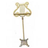 BRASS LYRE FORM ADJUSTABLE MUSIC STAND