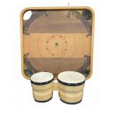 CARROM STYLE QS BOARD AND LATIN GROOVE BONGOS
