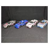 FOUR DIE-CAST RACING CARS