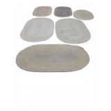 SIX OVAL BRAIDED HOOK RUGS