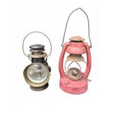 VINTAGE EMBURY NO.2 AND DIETZ LAMPS