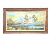 JOHNSON SIGNED LANDSCAPE OIL ON CANVAS