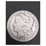 1901 O MORGAN SILVER DOLLAR COIN
