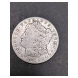 1901 O MORGAN SILVER DOLLAR COIN