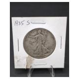 1935-S WALKING LIBERTY HALF DOLLAR
