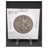 1917-S WALKING LIBERTY HALF DOLLAR