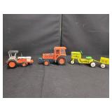 3 TRACTOR TOYS, GERMANY, JAPAN, HALLMARK