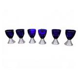 CHASE USA COBALT COCKTAIL GLASSES SET OF 6