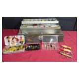FISHING TACKLE BOX WITH CONTENTS