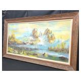 JOHNSON SIGNED LANDSCAPE OIL ON CANVAS