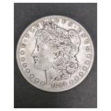 1884 MORGAN SILVER DOLLAR COIN