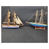 WOODEN MODEL SAILBOATS