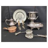 METALWARE TABLE AND SERVING PIECES