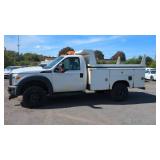 2014 FORD F-550 UTILITY SERVICE DUMP TRUCK