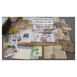 VINTAGE EPHEMERA, MENUS, NEWSPAPERS & ADVERTISING